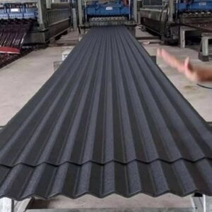 Corrugated mabati (per meter) black